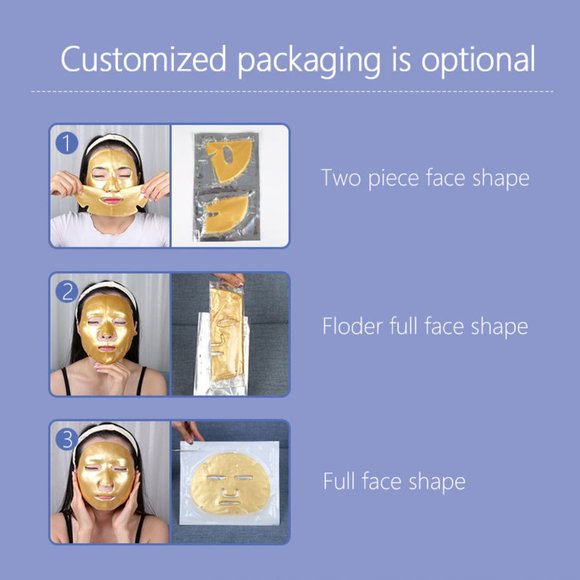 Hydra Face lift Gold Aloe Extract Collagen Facial Mask - Picture 5 of 16